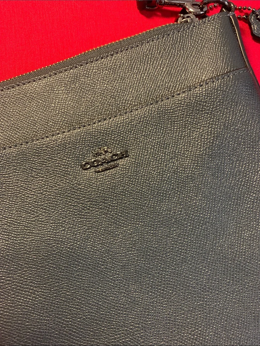 Coach Black Leather Messenger Crossbody - Picture 2 of 6